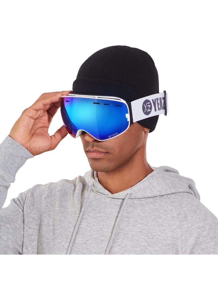 YEAZ XTRM-SUMMIT Ski- Snowboardbrille verspiegelt in weiß günstig kaufen onesize