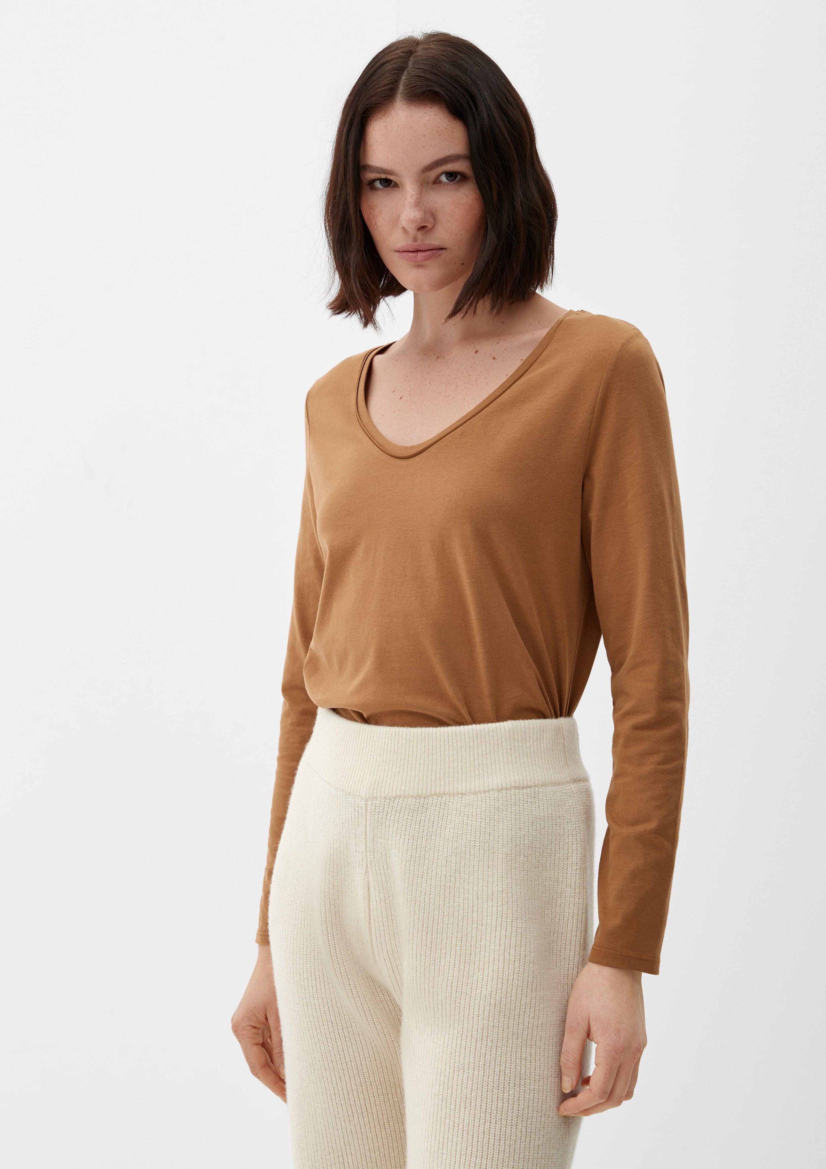 Longsleeve mit U-Ausschnitt  2125513-8469