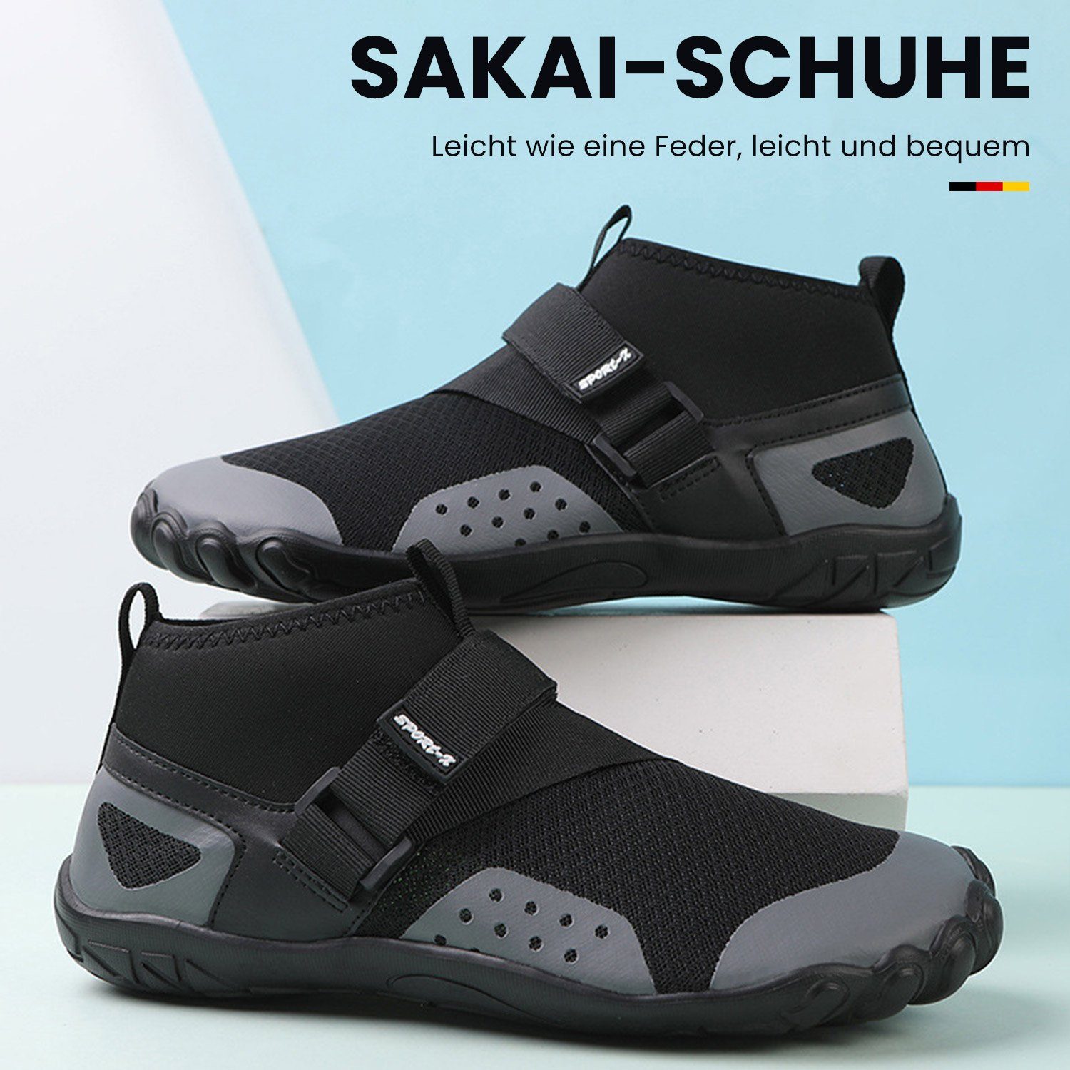 MAGICSHE Rutschfeste Surfschuhe, Schwimmschuhe Fitnessschuhe Barfußschuh Strandschuhe für Surfen,Tauchen,Bootfahren,Gymnastik Fitness