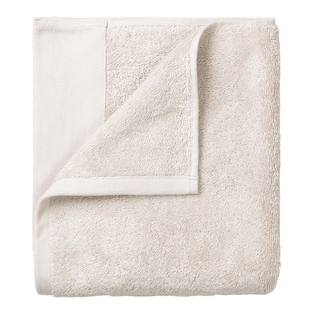 blomus Handtuch RIVA Gästehandtuch 4er Set Gästetuch Handtuch Baumwolle moonbeam 30 x, Frottee (4-St), 100% Baumwolle