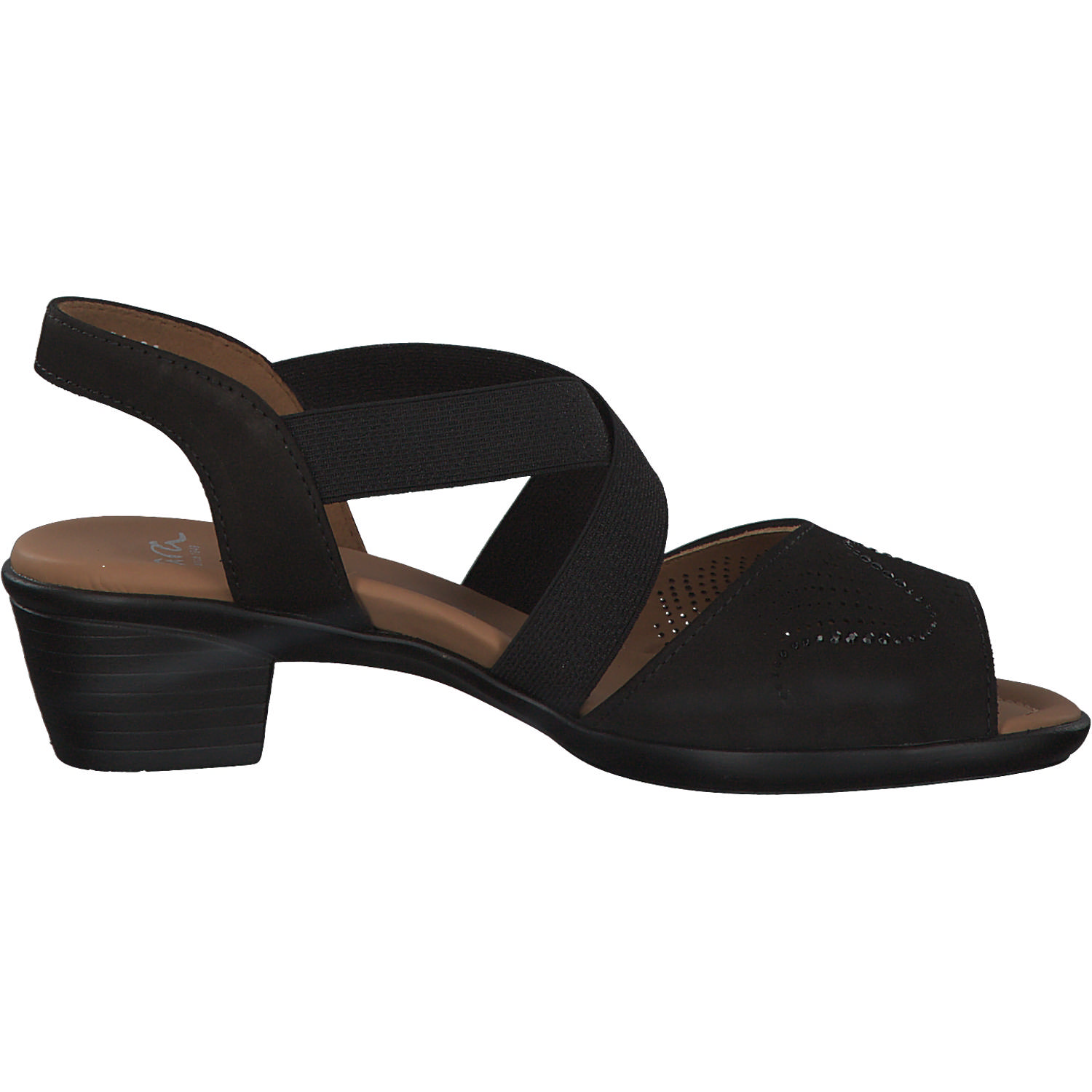 Ara Lugano 35764, Sandaletten, Damen, Schwarz