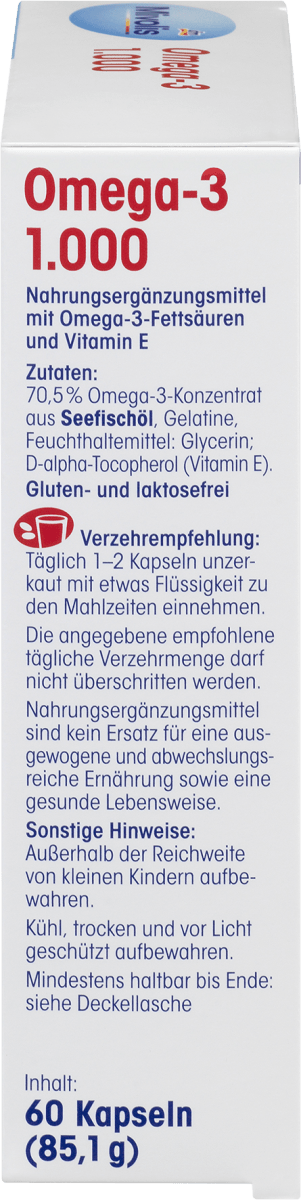 Omega-3 1.000, Kapseln 60 St., 85 g