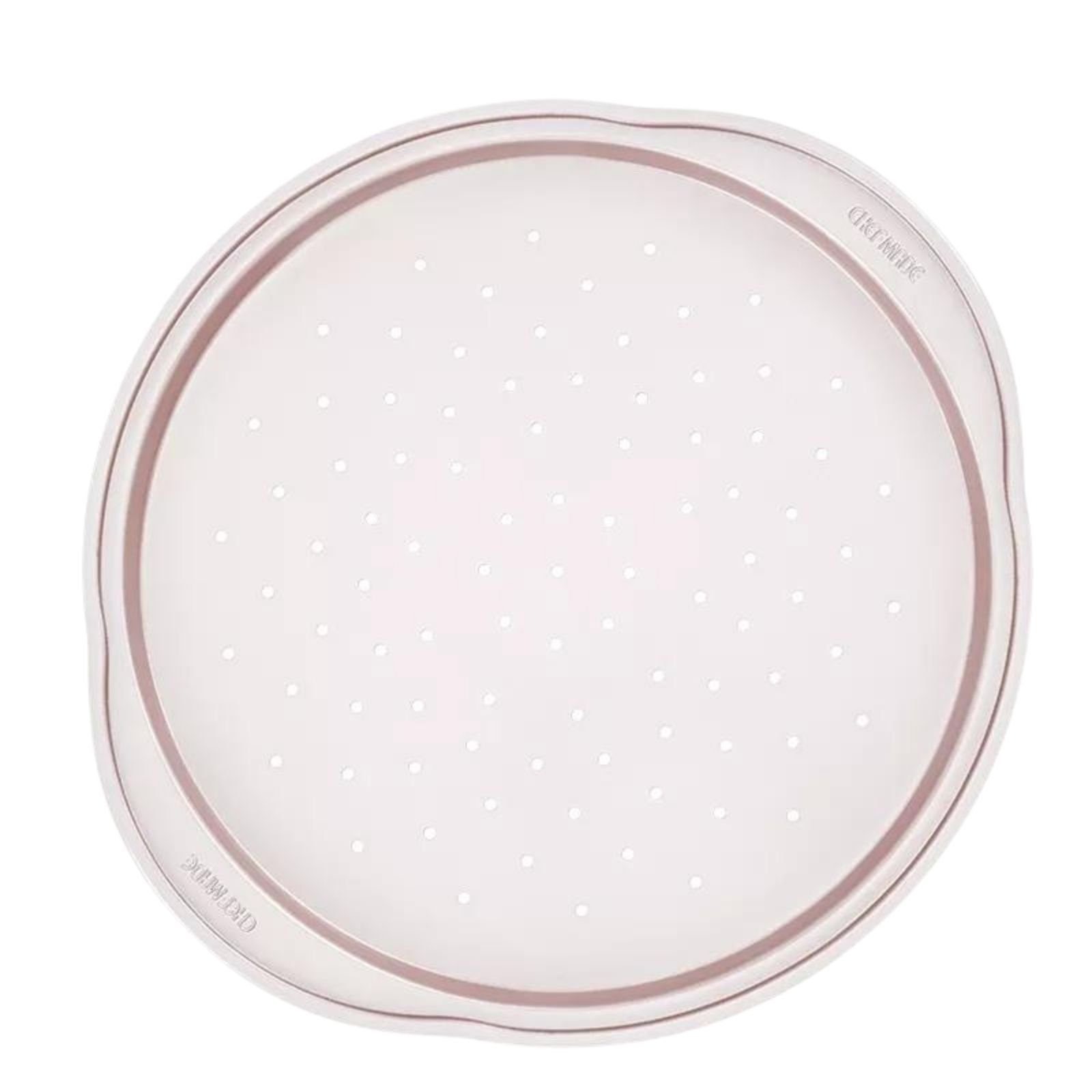 Chefmade Pizzablech Backblech, Karbonstahl, (CHEFMADE, Pizza Backblech 36 cm mit Perforation, 400x400x30, Champagnergold, antihaft- & silikonbeschichtet, Hefekuchen, Fladenbrot, Grillbrot, 1-St., Premium), Pizzablech - Pizzablech Rund Antihaftbeschic