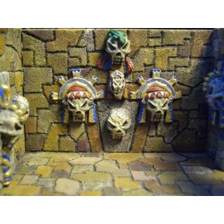 Ziterdes Ancestral Wandschmuck CHICCHAN - 4-teilig