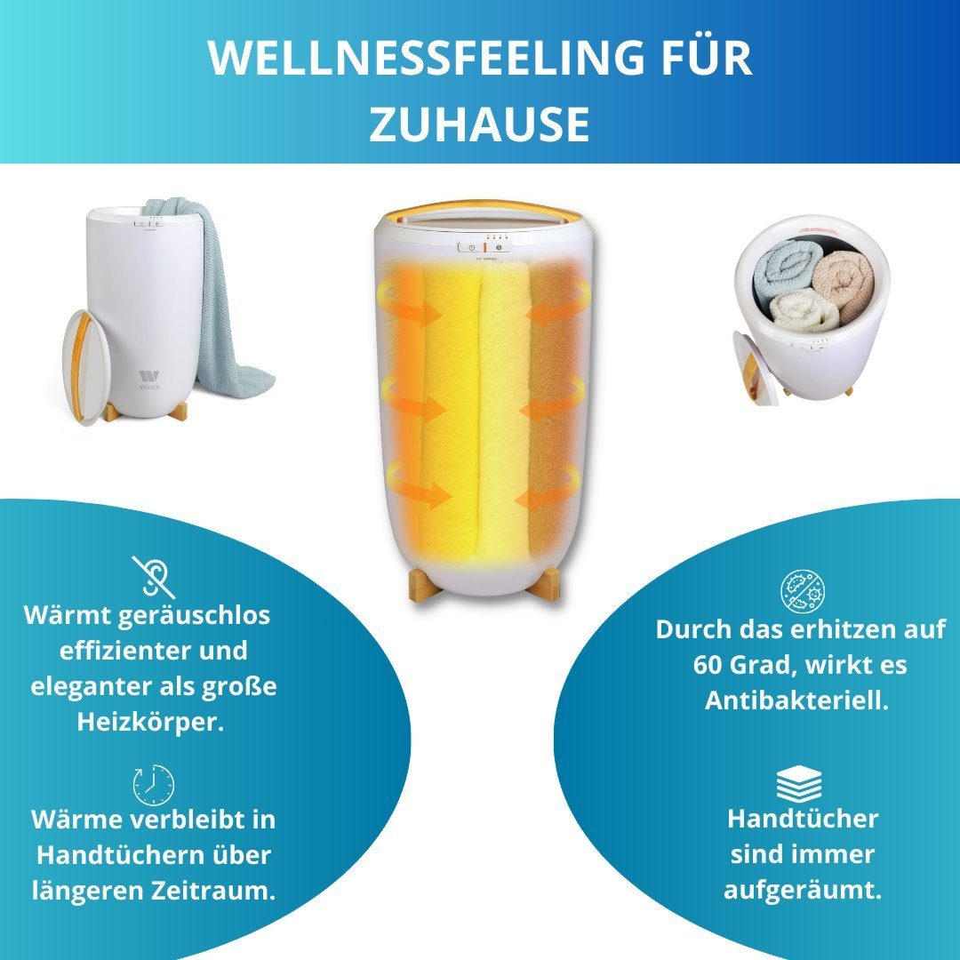 Winch Heizgerät Luxus & Wellness Handtuchwärmer, stylisches Design, Netzbetrieben