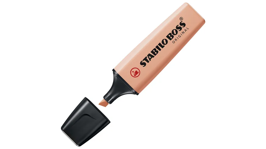STABILO® Textmarker - STABILO BOSS ORIGINAL Pastel - Einzelstift - cremige Pfirsichfarbe