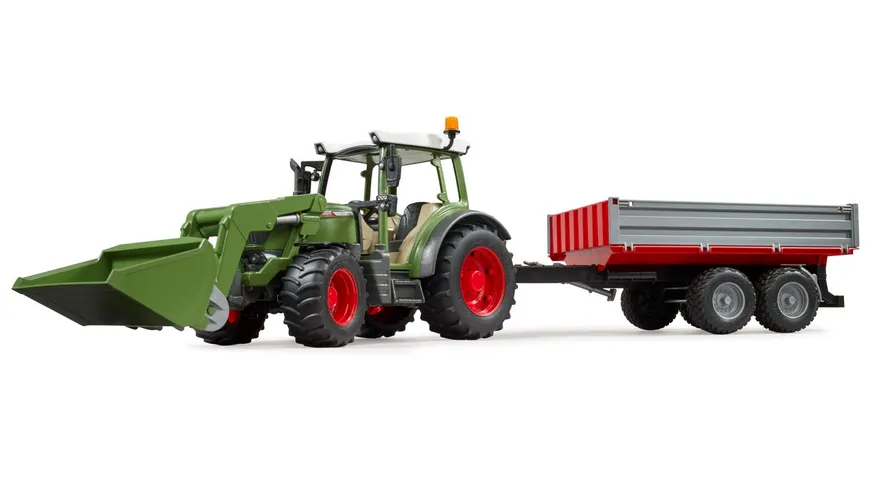 BRUDER - Fendt Vario 211 mit Frontlader und Bordwandanhänger