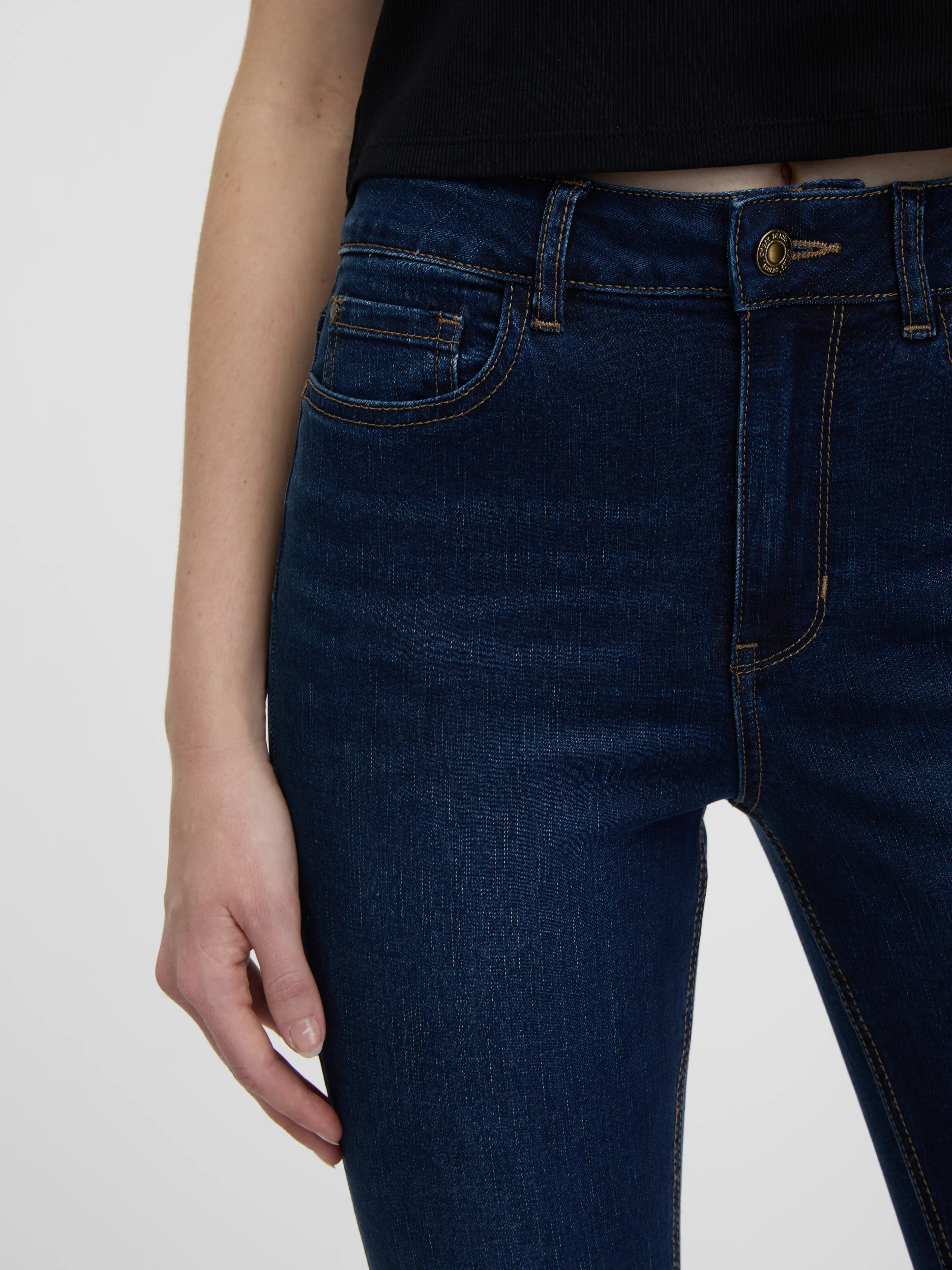 Dunkelblaue Damen Skinny Fit Jeans ORSAY
