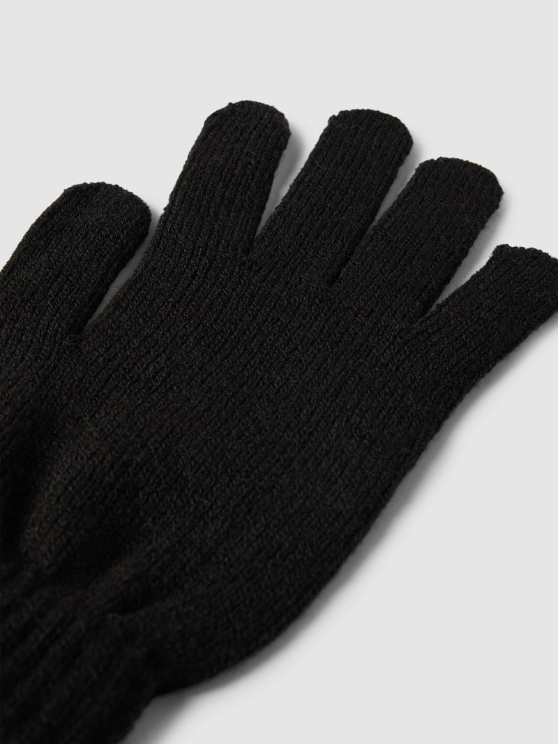 Handschuhe mit Label-Detail Modell 'BARRY' in schwarz