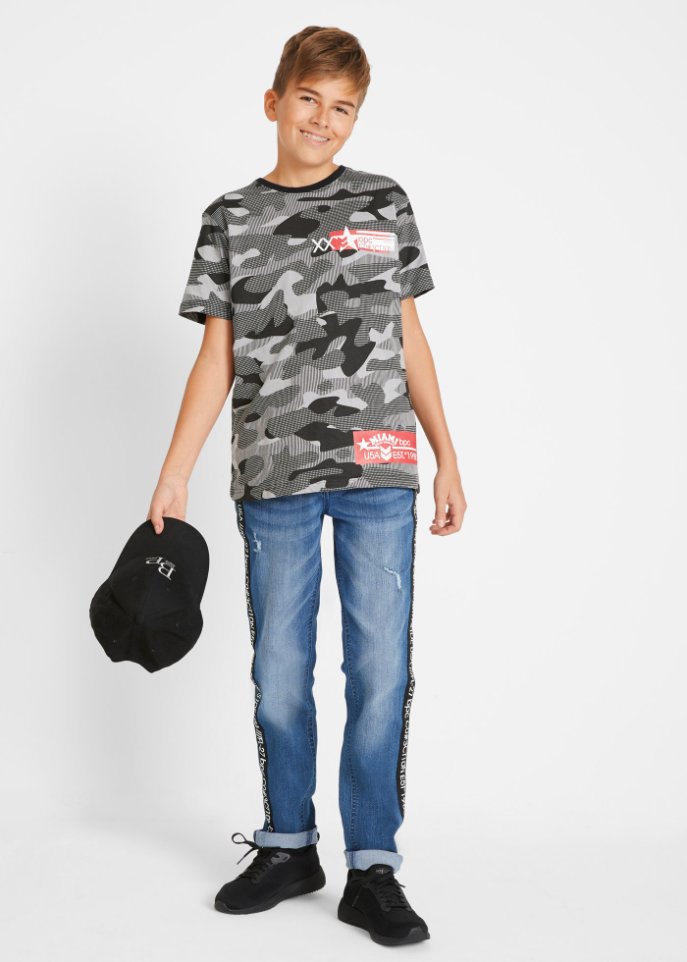 Jungen T- Shirt aus Bio-Baumwolle (2er Pack)