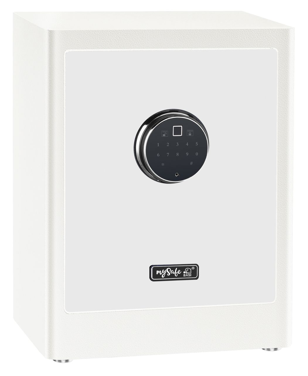 Basi Elektronik-Möbel-Tresor - mySafe Premium 450 - Code/Fingerprint - Weiß