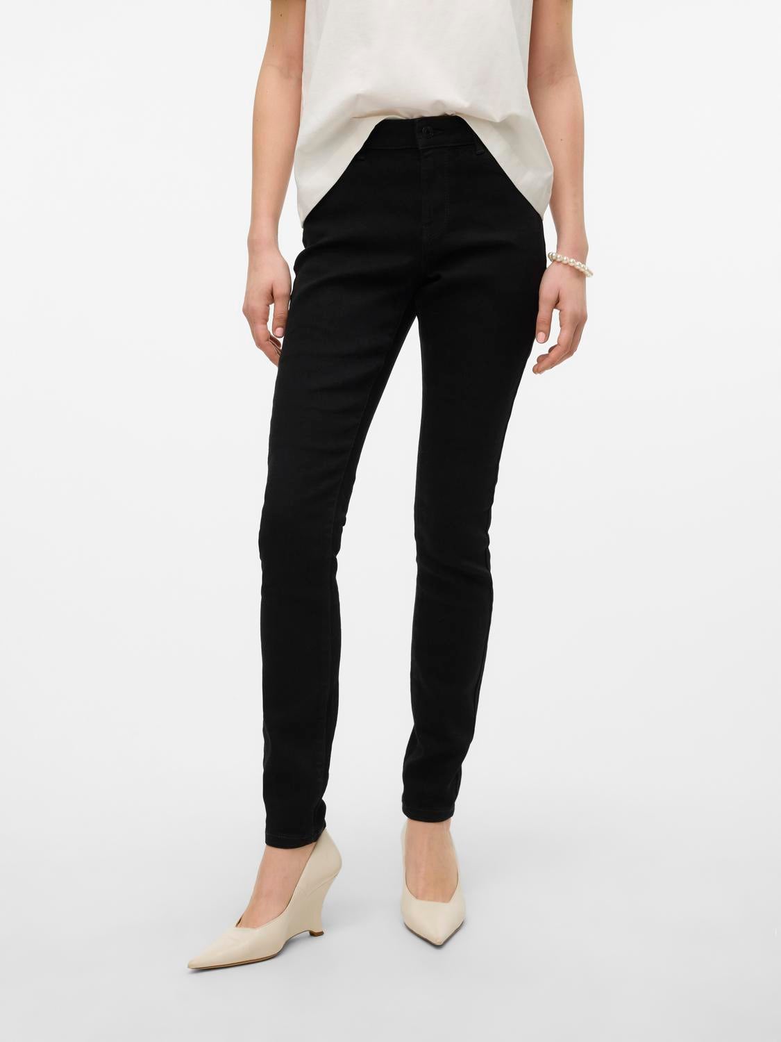 VMELLY Mid Rise Skinny Fit Jeans