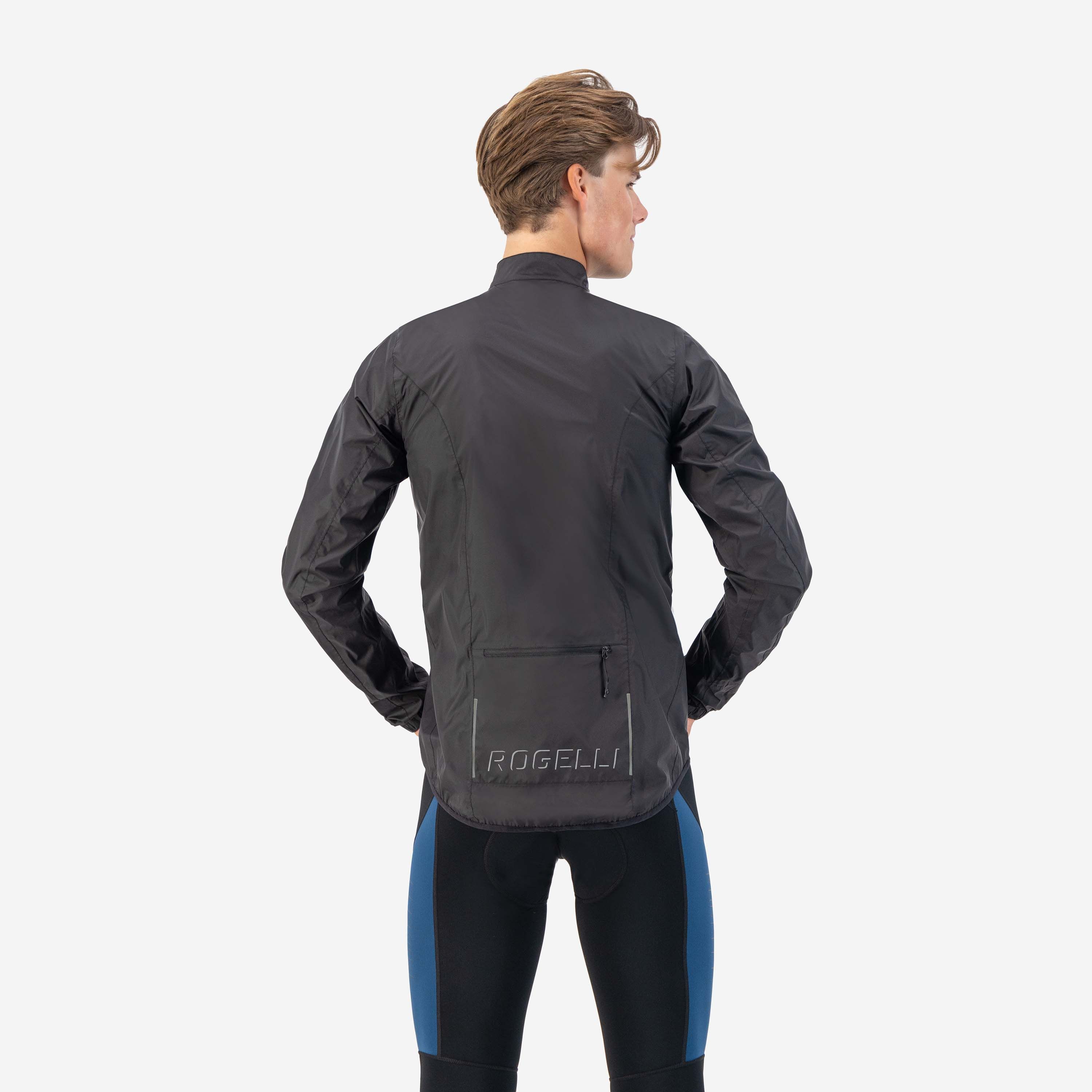 Rogelli Core Black Herren Fahrrad Regenjacke
