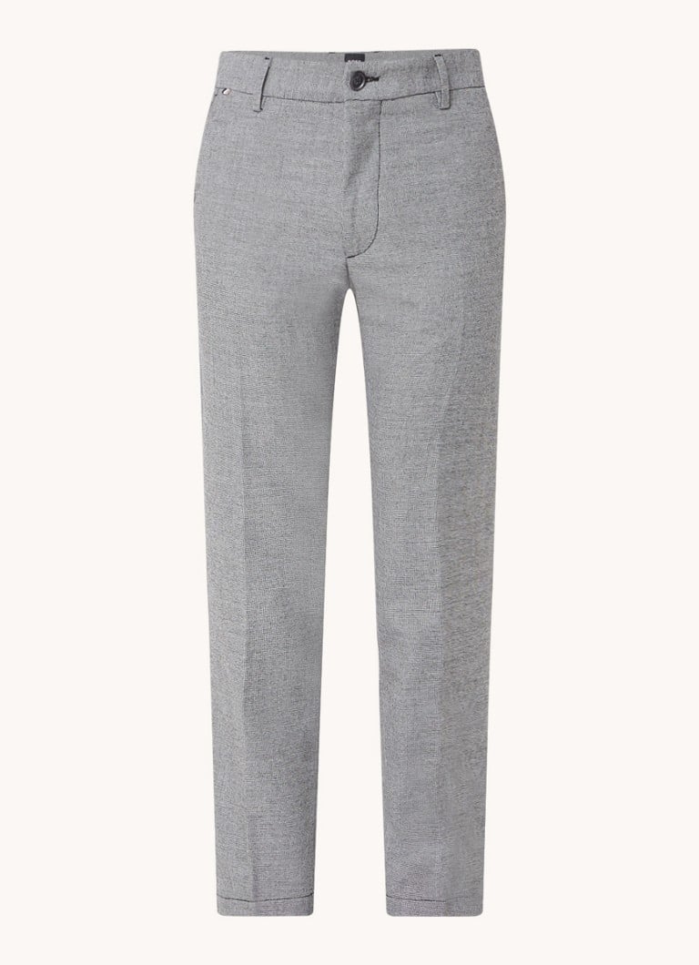 Spodnie HUGO BOSS H-Kane o dopasowanym kroju z mikronadrukiem