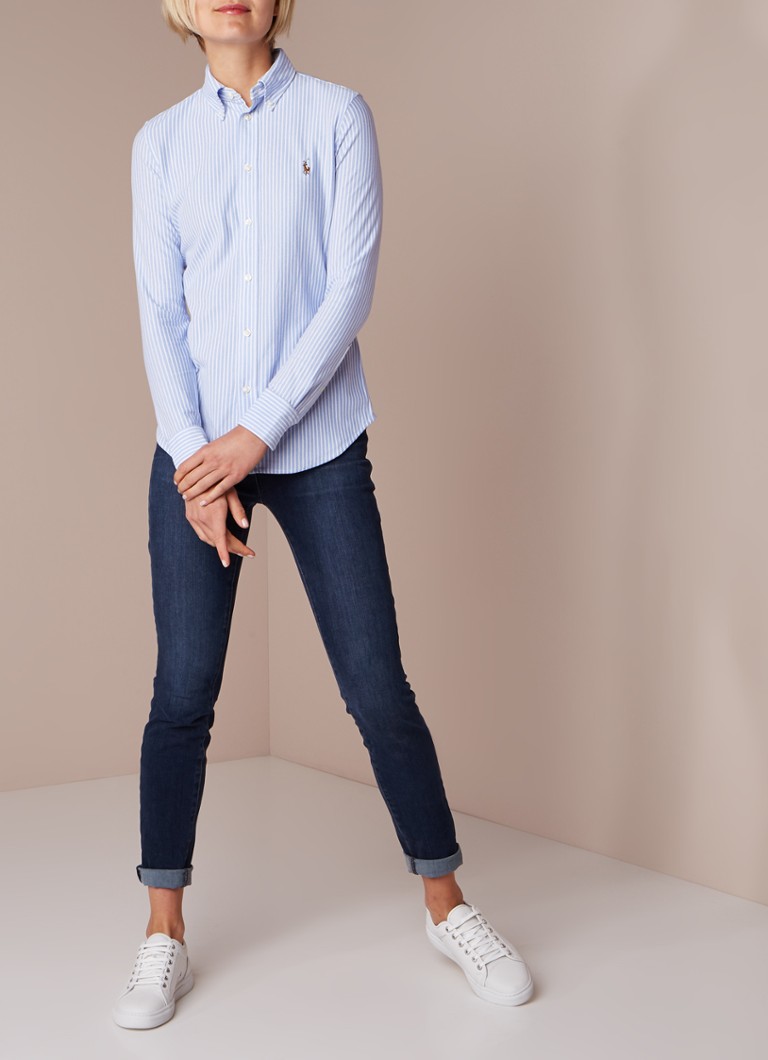 Μπλούζα Ralph Lauren Heidi Oxford με ριγέ ζέρσεϊ