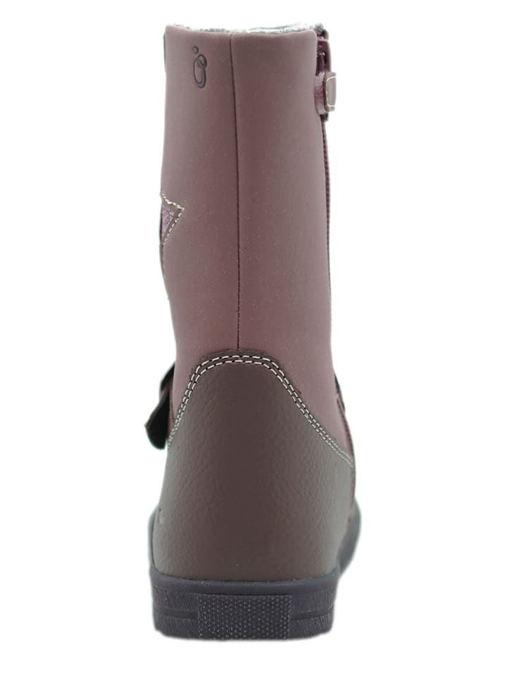lamino Leder-Boots in Mauve günstig kaufen