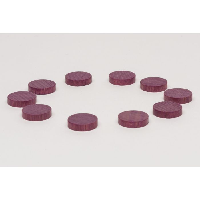 1.000x Holzscheiben 16 x 4 mm in lila - Auktion, Startpreis 100 EUR
