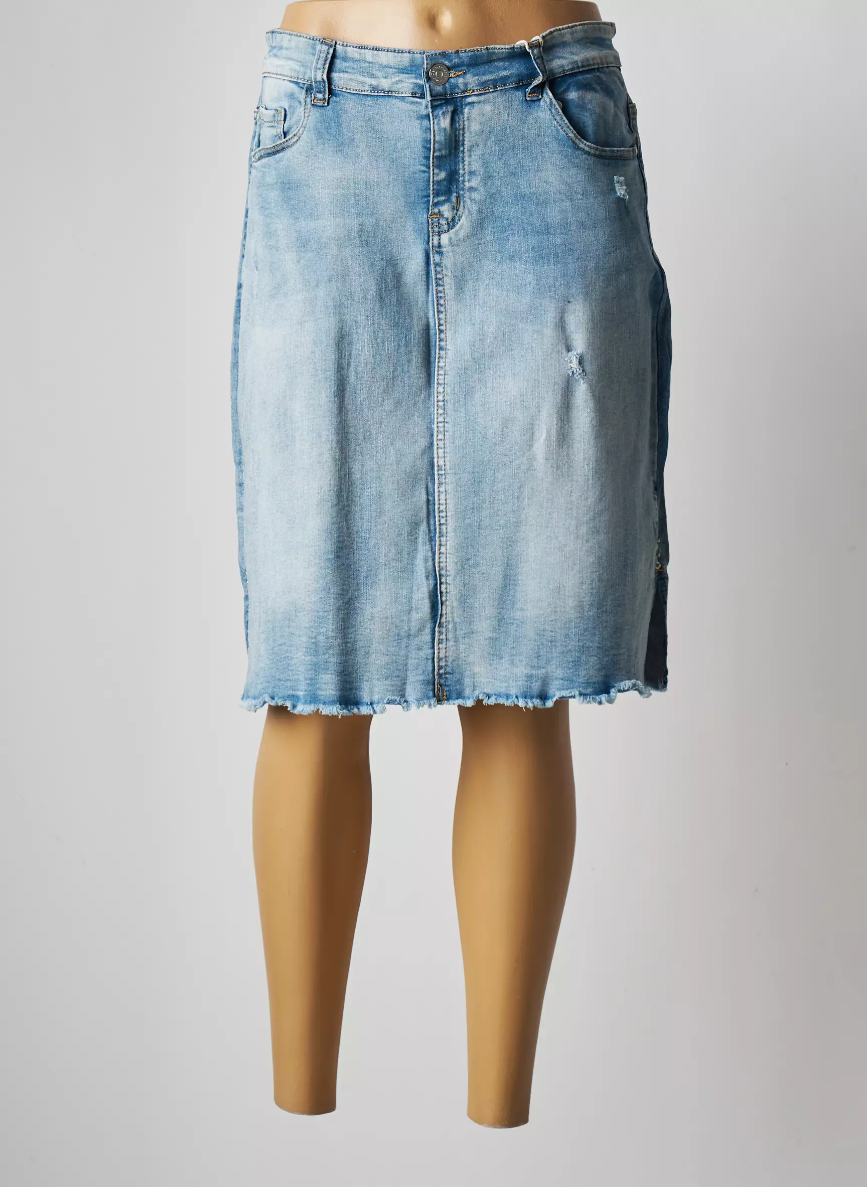 Big Spade Jupes Mi Longues Femme couleur bleu