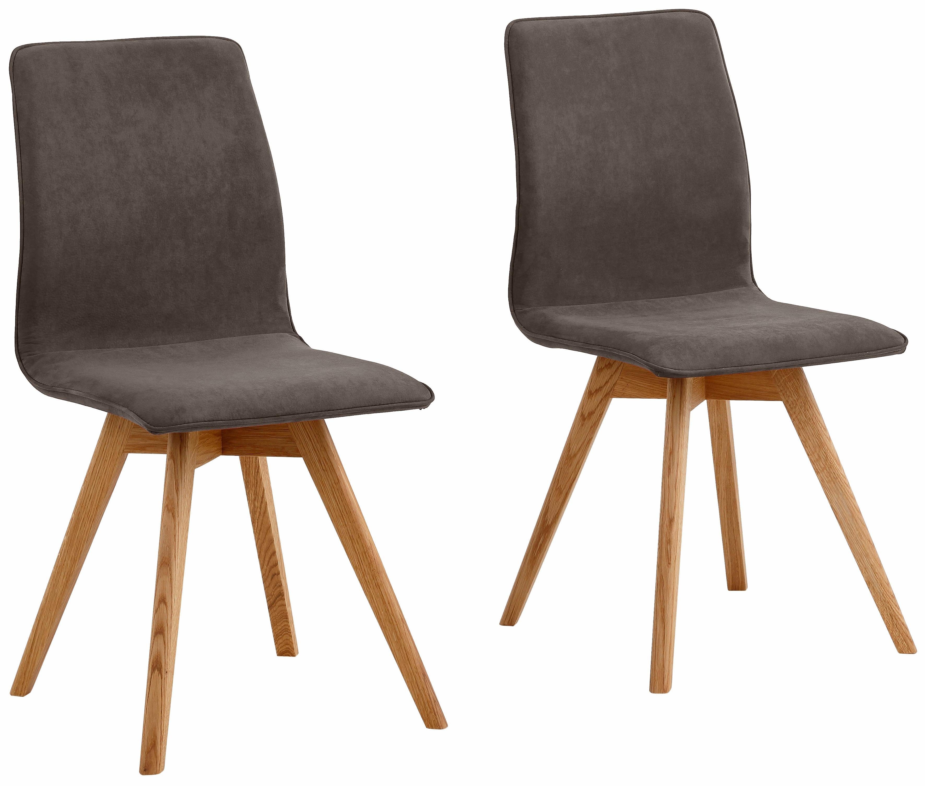 andas 4-Fußstuhl Rania (Set, 2 St), Eiche, 2er/4er/6er-Set, aus der freundin Home Collection