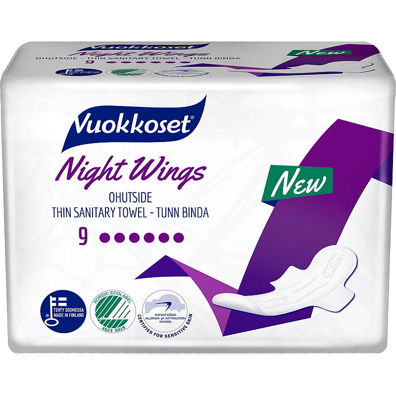Vuokkoset Bind 9-pk Night wings thin Vuokkoset