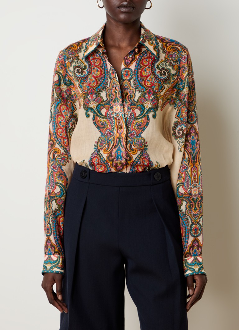 Bluză Zimmermann Ottie Paisley Print