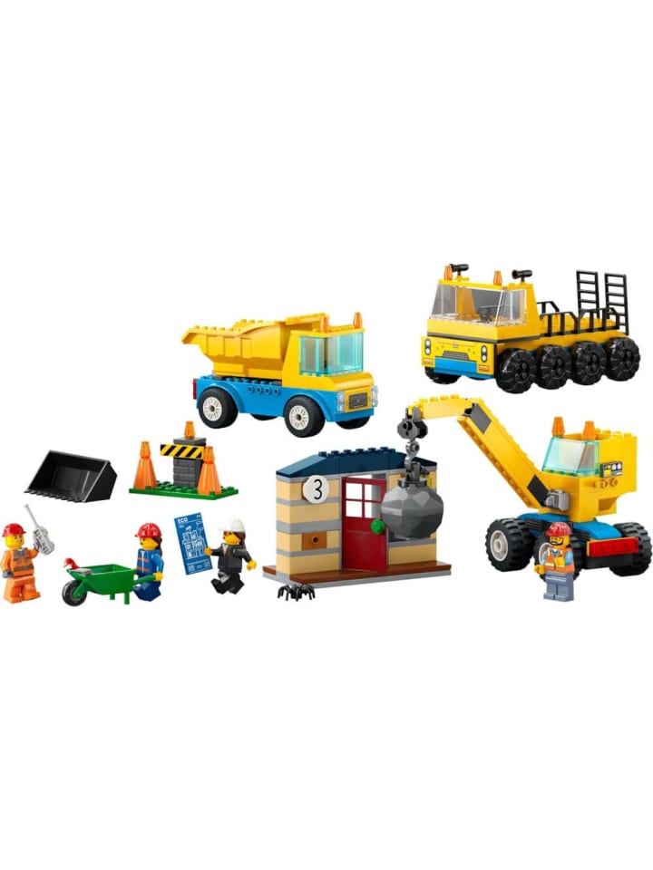 LEGO Bausteine City 60391 Baufahrzeuge und Kran mit Abrissbirne - ab 4 Jahre günstig kaufen onesize