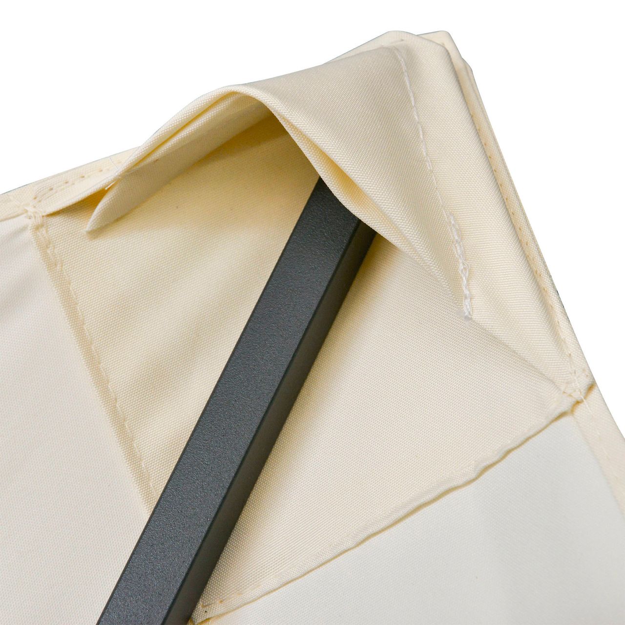 Outsunny Pavillondach, Ersatzdach für Pavillon, Pavillonabdeckung, Sonnenschutz Polyester, Beige, 3 x 3 m