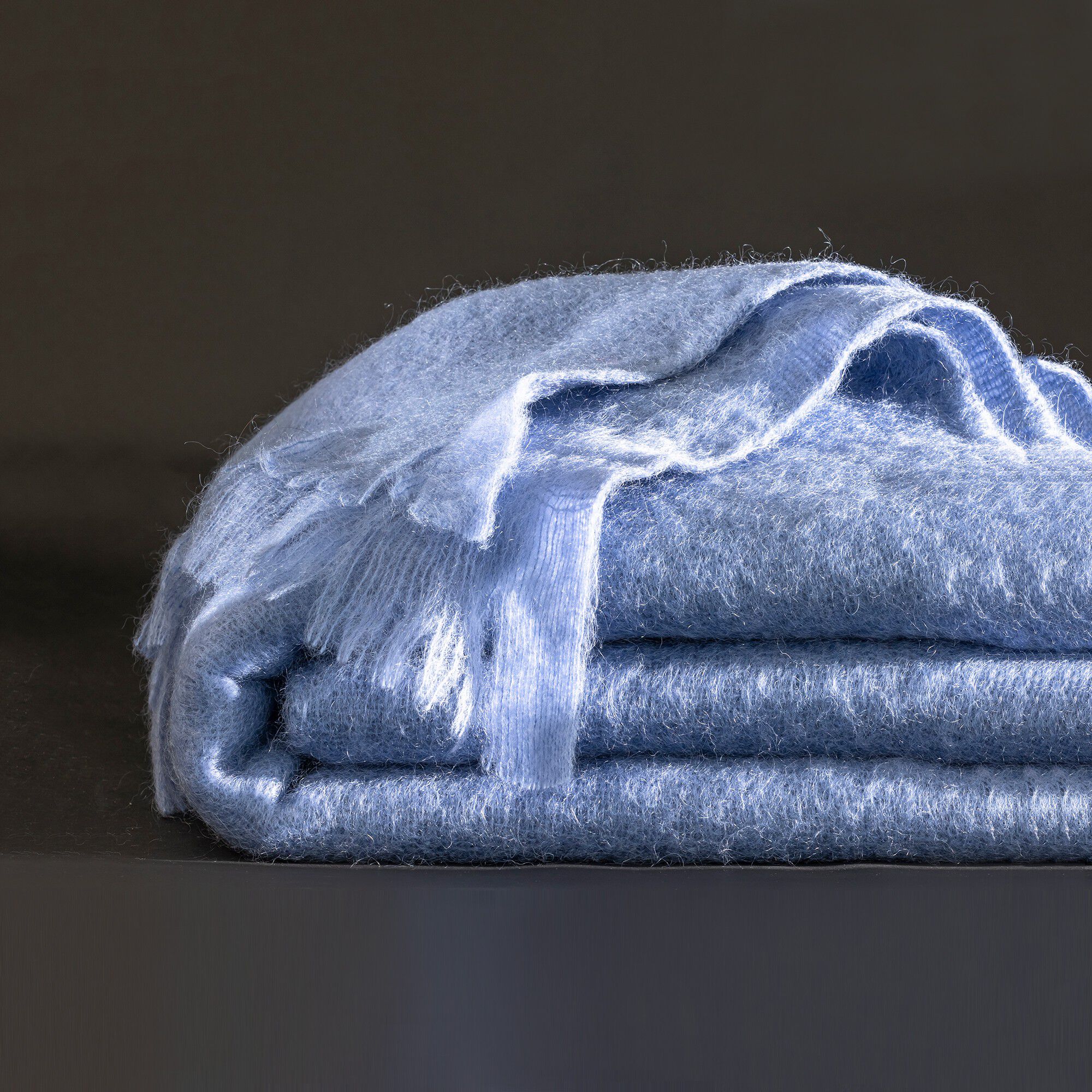 Couverture laine mohair Angora