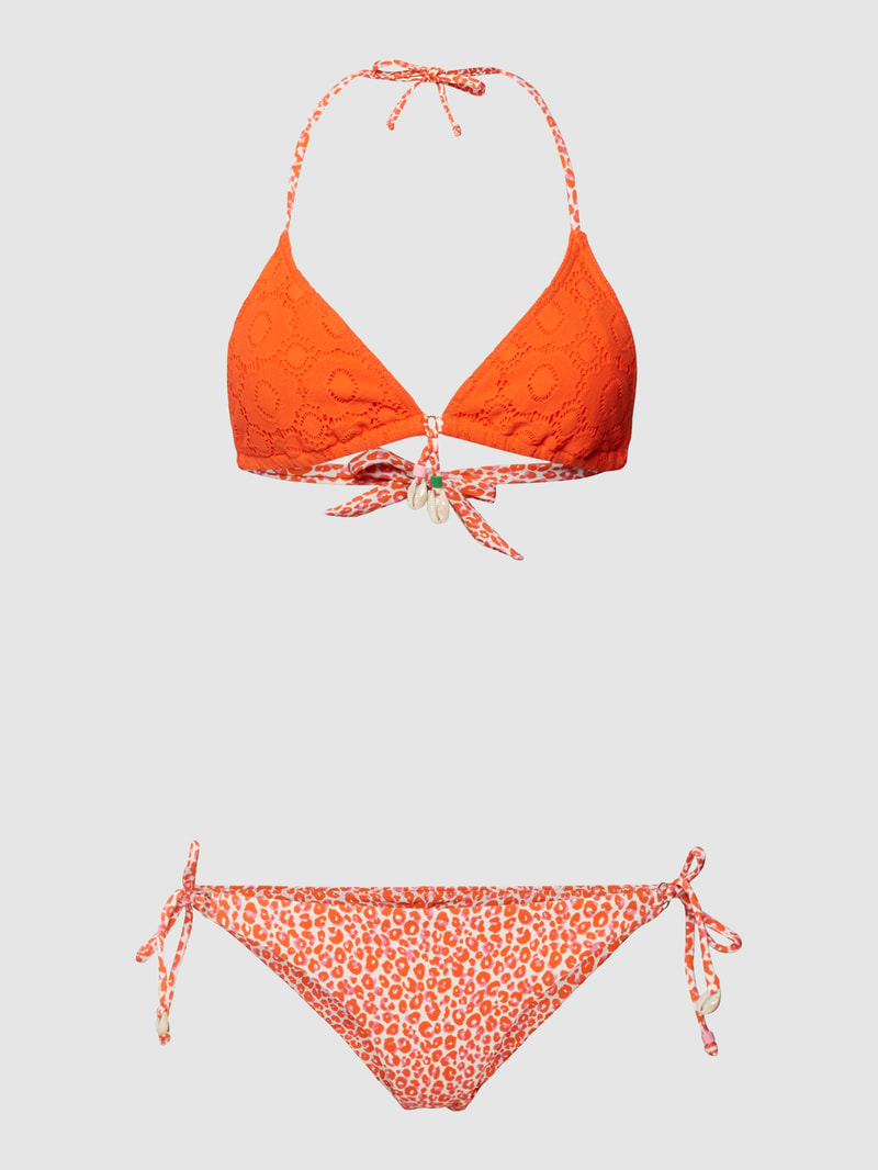 Bikini-Set mit Animal-Print Modell 'RICOLINA HIPPIE' in orange