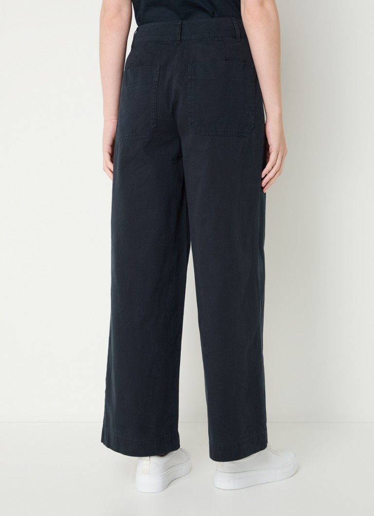 Whistles Ruth high waist wide fit chino with side pockets