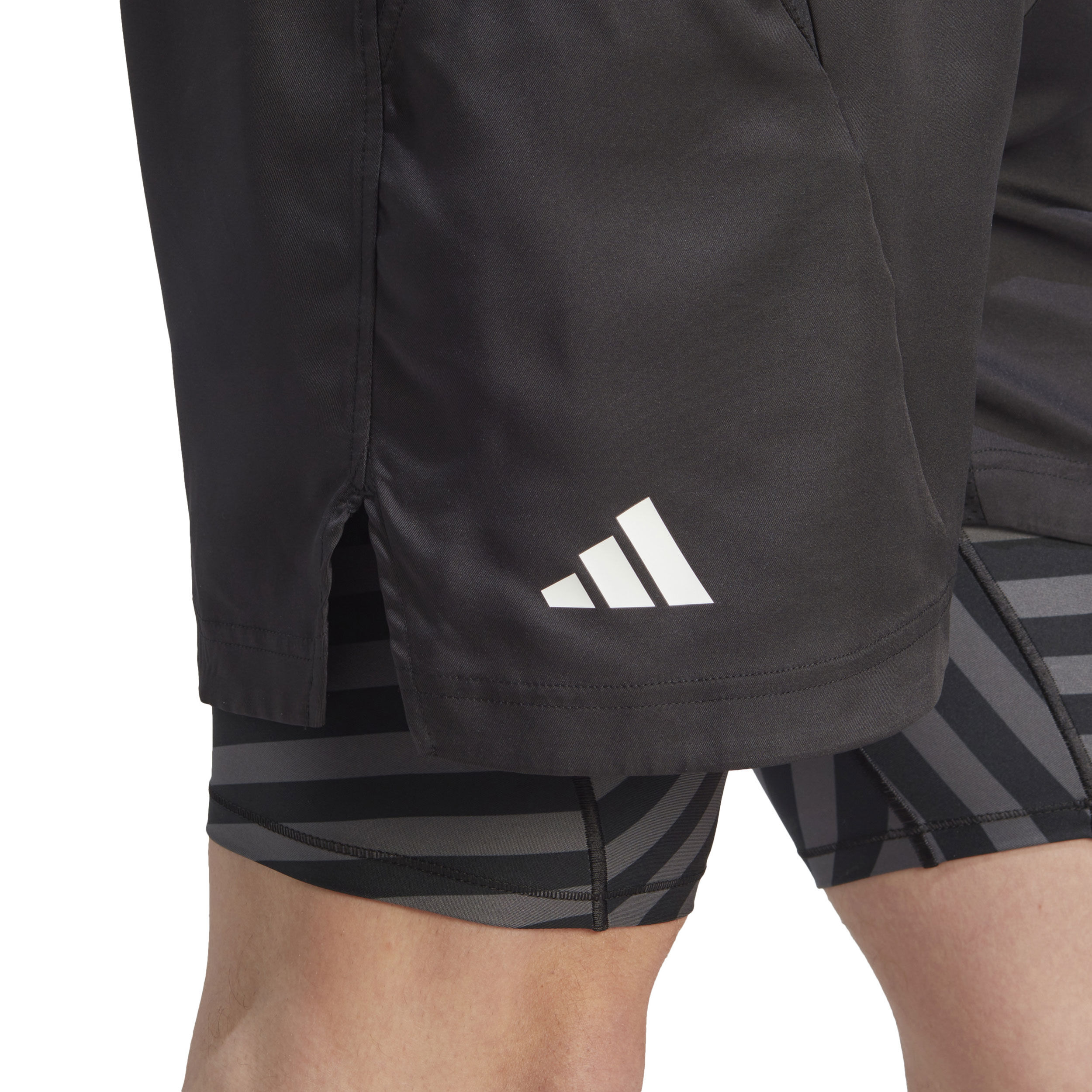 2in1 Pro Shorts Herren - Schwarz