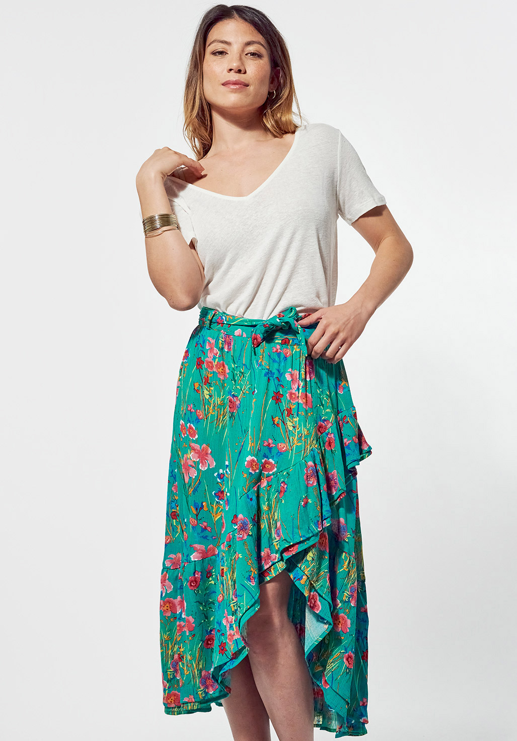 JAIME  Jupe fleurie Femme