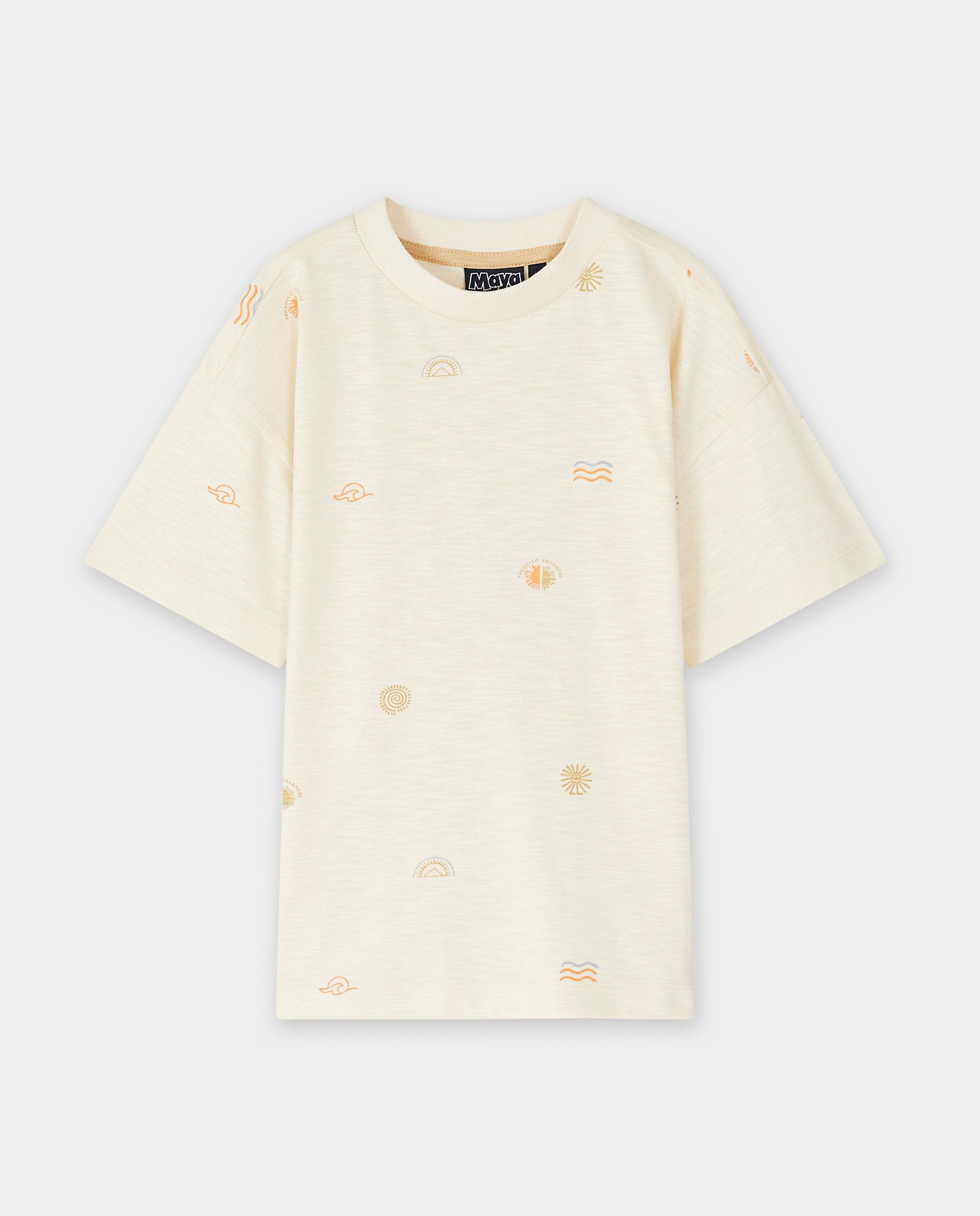 Tricou Maya cu imprimeu alb