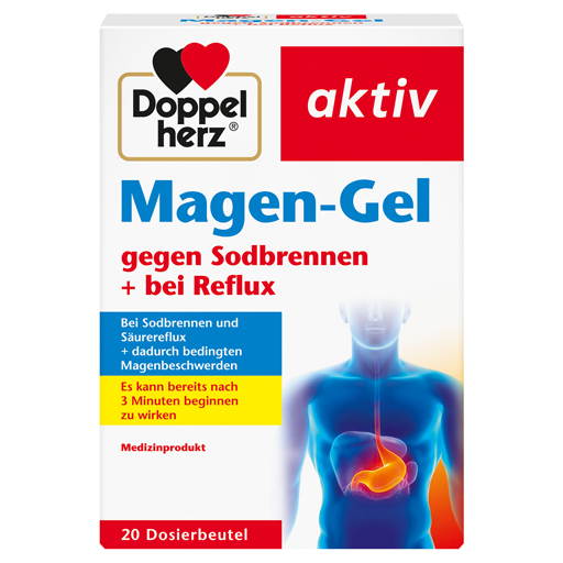 DOPPELHERZ Magen-Gel gegen Sodbrennen bei Reflux  20 St  Gel
