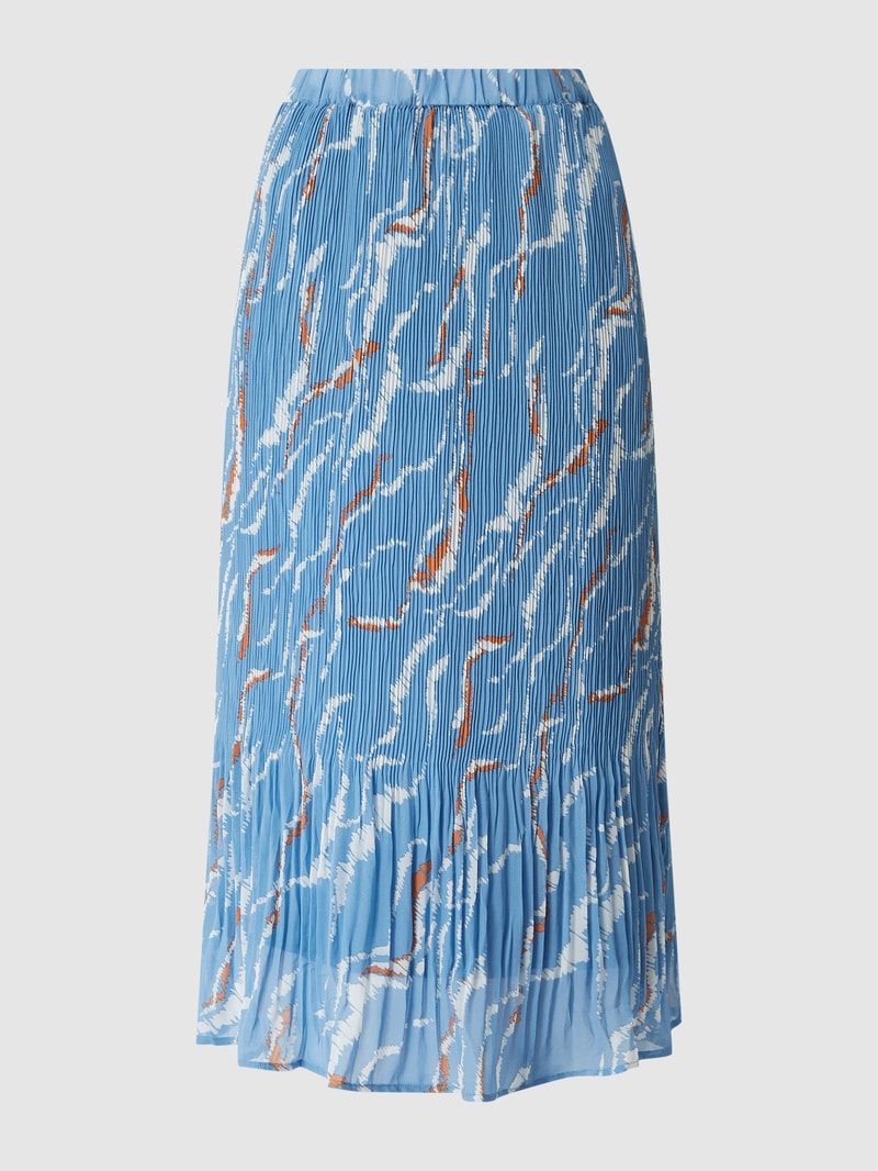 Midirock in Crinkle-Optik Modell 'Rikka Mia' in ozean blau