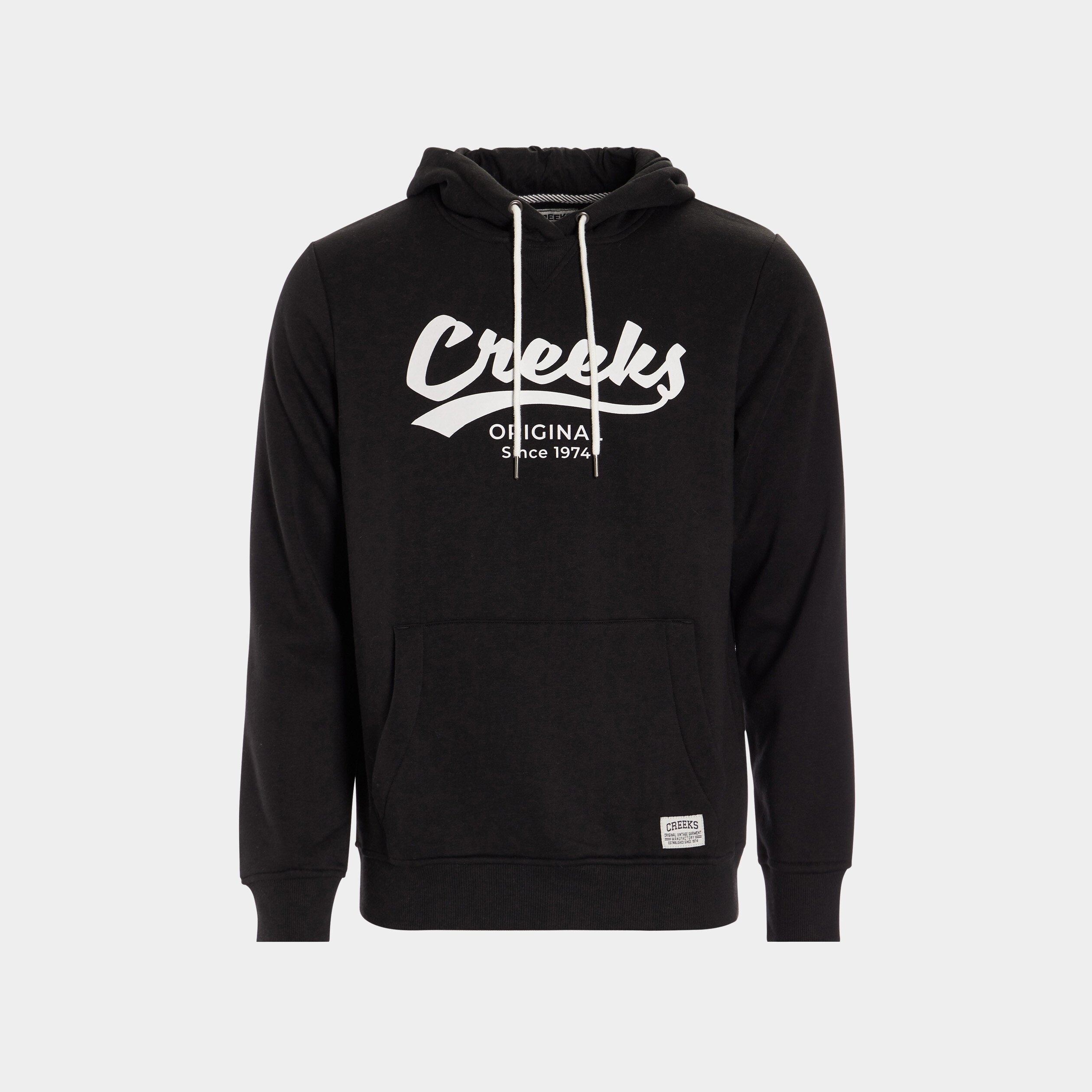 Sweat à capuche hoodie Creeks noir homme | La Halle