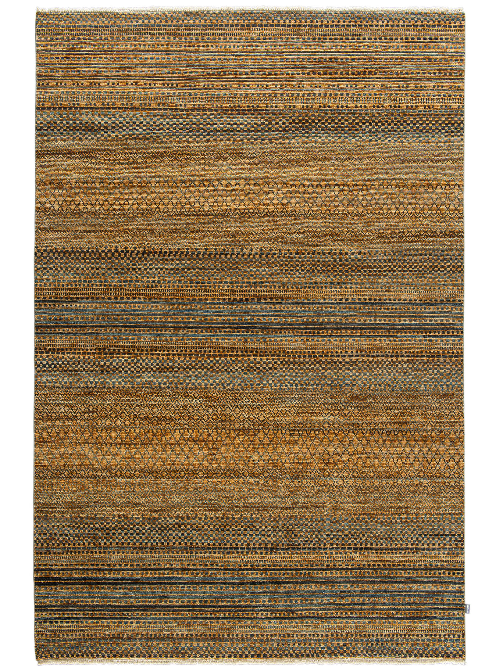 Pawari Contemporary-Gabbeh, Blue Stripes