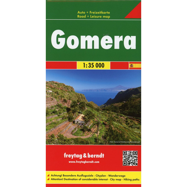 Gomera, Autokarte 1:35.000 - Straßenkarte