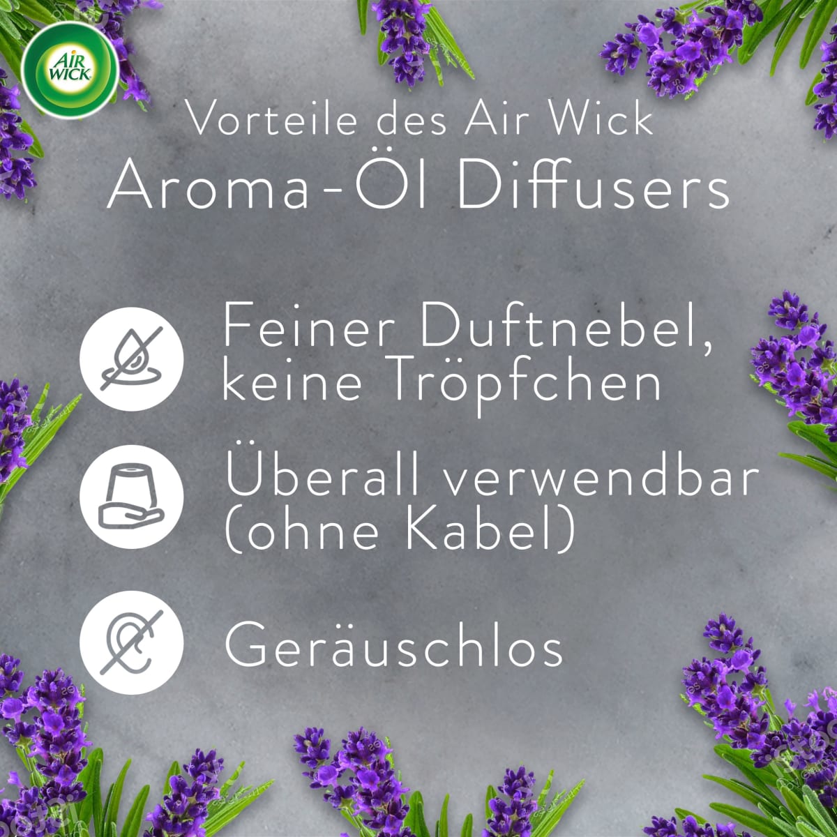 Lufterfrischer Aroma-Öl  Entspannender Lavendel Nachfüllpack, 20 ml