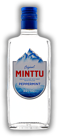 Minttu Peppermint Liqueur Finland 35% 0,5 Liter Minttu Peppermint Liqueur Finland 35% 0,5 Liter Herrlich pfefferminzig und frisch. 0,5	 Liter - Vol 35%