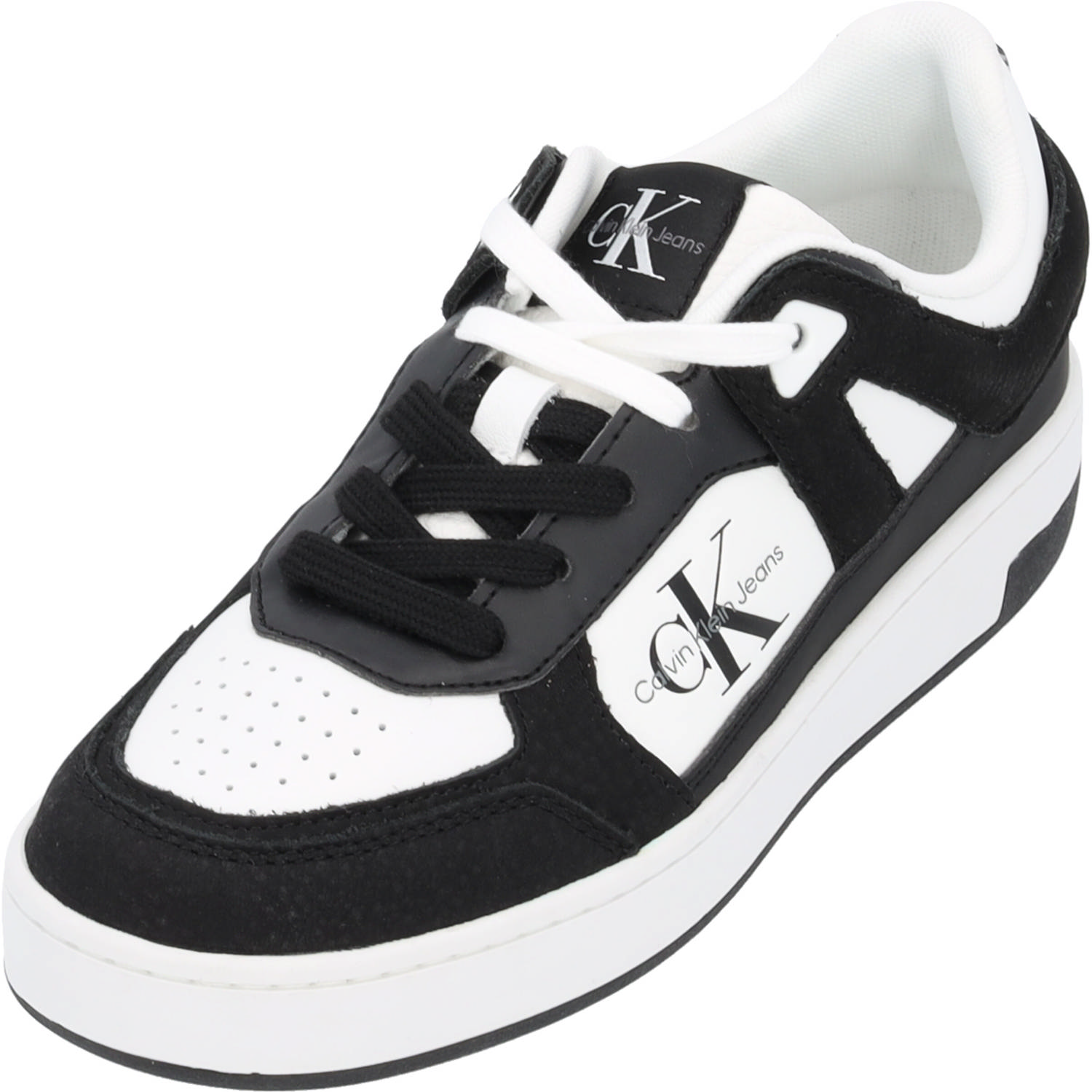 Calvin Klein YW0YW01301, Schnürschuhe, Damen, schwarz weiß