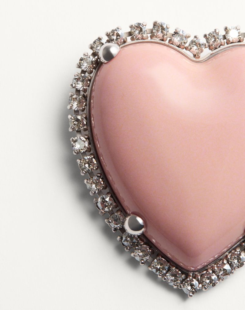 Broche Coeur Hyperbole em metal, resina e cristais Swarovski®