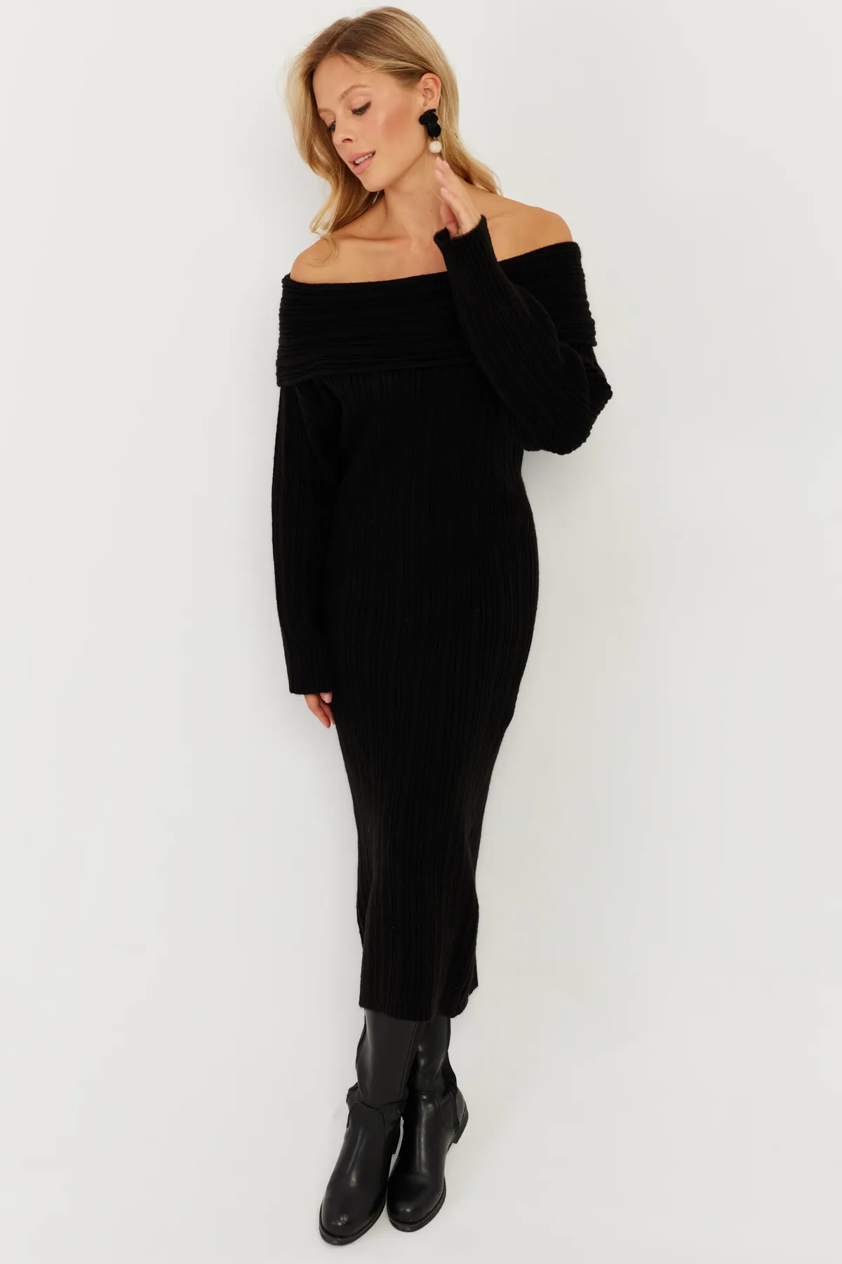 Cool & Sexy  Kleid - Schwarz - A-Linie
