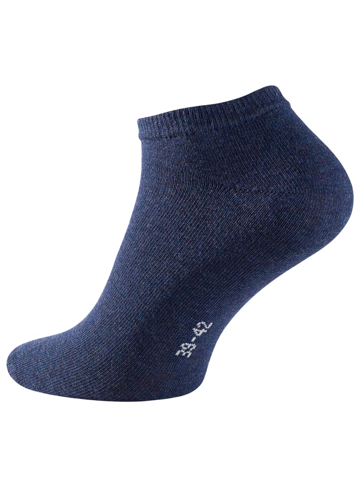 Cotton Prime® 10 Paar COTTON-Essentials Sneaker-Socken in Blau günstig kaufen