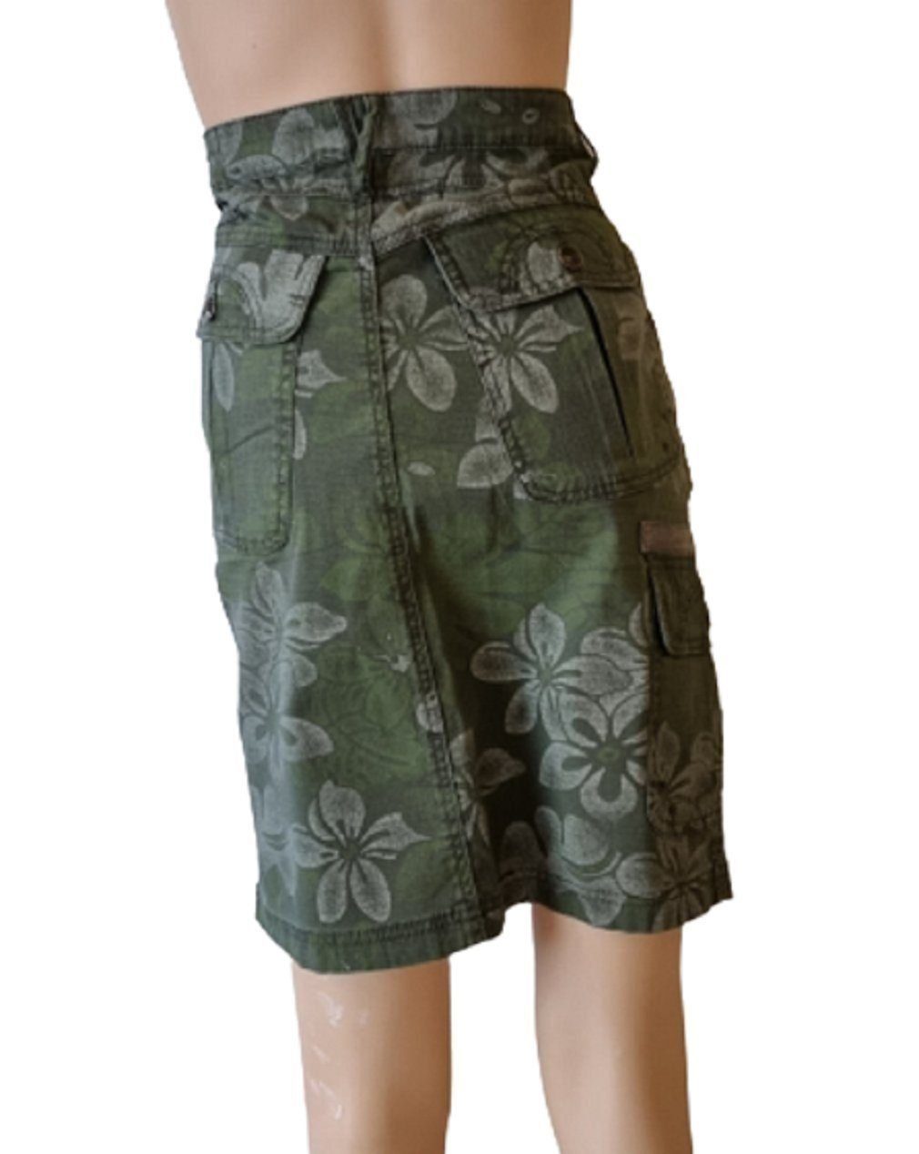 Esprit Umstandsrock K3-22071 olive mit Blumenmuster