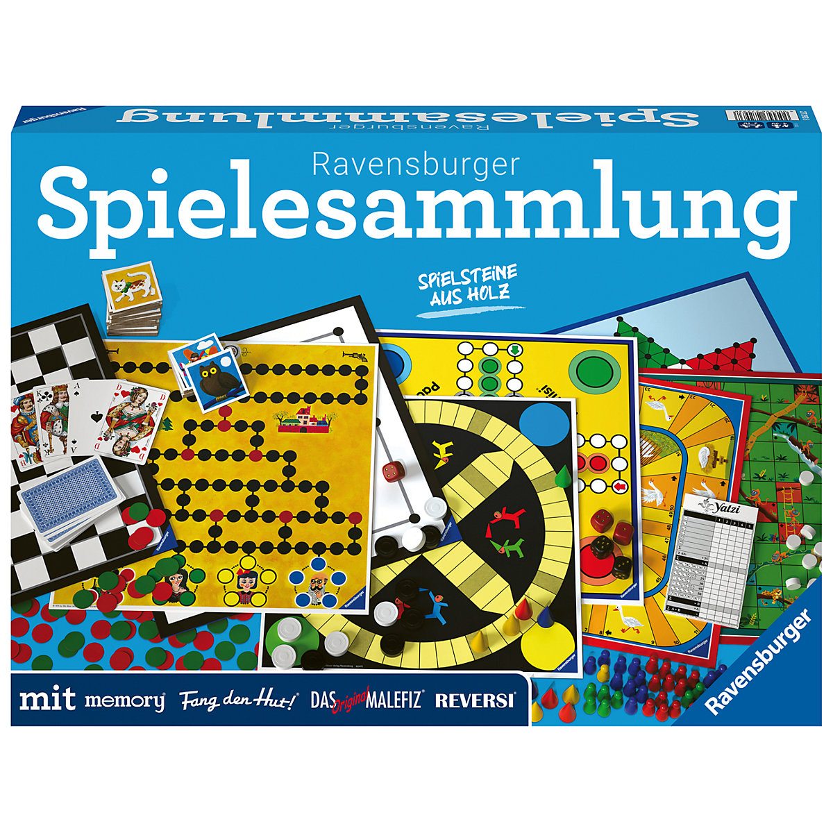 Ravensburger Spielesammlung 27293 Familienspiele 2022 D - Spielesammlung für die ganze Familie, Spiel für Kinder und Erwachsene ab 4 Jahren, für 2-10 Spieler