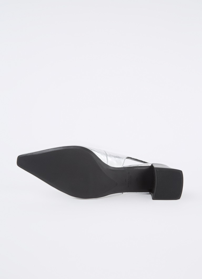 Pantofi cu toc Altea din piele de la Vagabond Shoemakers, cu finisaj metalic.
