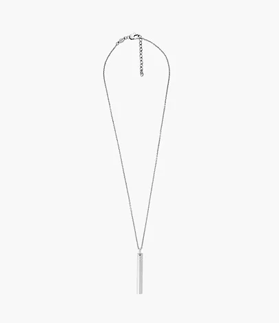 Fossil Kette Harlow Linear Texture Edelstahl