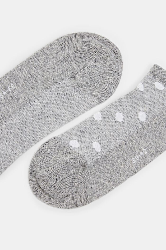 2er-Set Sneakersocken mit Mesh, Bio-Baumwolle