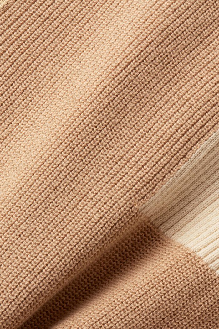 Rundhalspullover im Colorblocking-Design